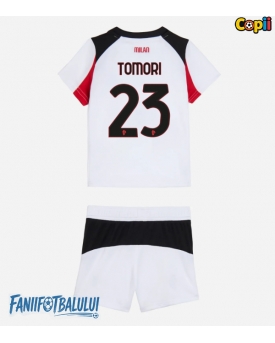 AC Milan Fikayo Tomori #23 Echipament de Fotbal Replică 2025-26 Copii Deplasare (+ Șorturi)